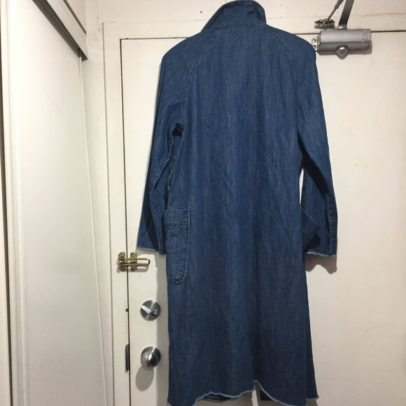 GAP LONG JEANS OPEN FRONT JACKETS SIZE M - Picture 7 of 9